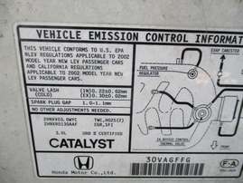 2002 HONDA ACCORD EX WHITE 3.0L VTEC AT A16353